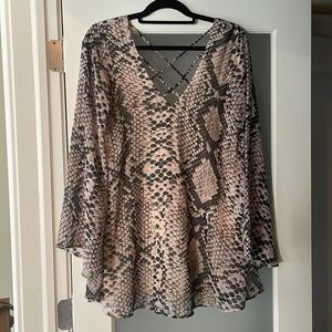 Show Me Your Mumu Joni Flow Dress in Snake & Shake Small